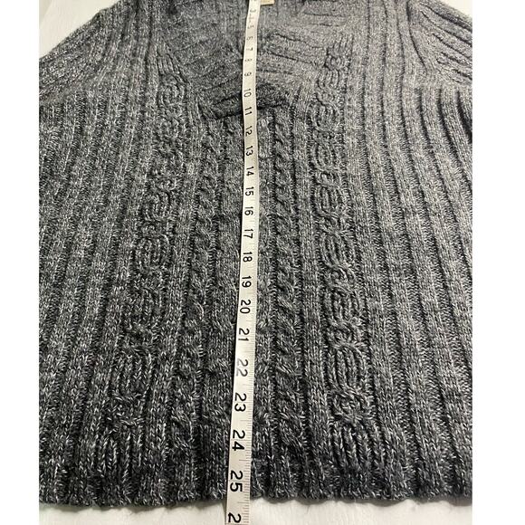 FADED GLORY V Neck Pullover Sweater Womens Plus Size 18W/20W Gray - Picture 6 of 6